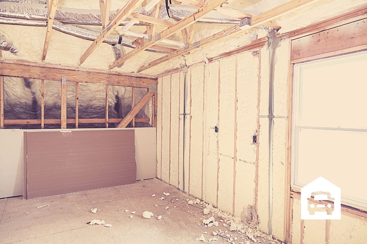 how to insulate garage ceiling that is finished